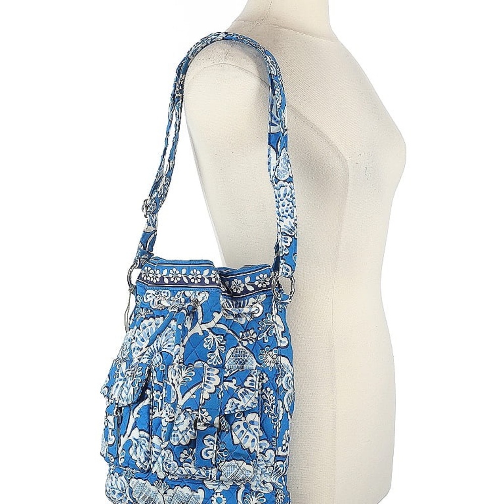 Vera Bradley Blue and White Floral Shoulder Bag